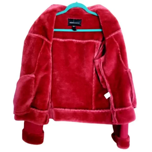 Sherpa Warm Suede Coat Size M - Picture 6 of 13